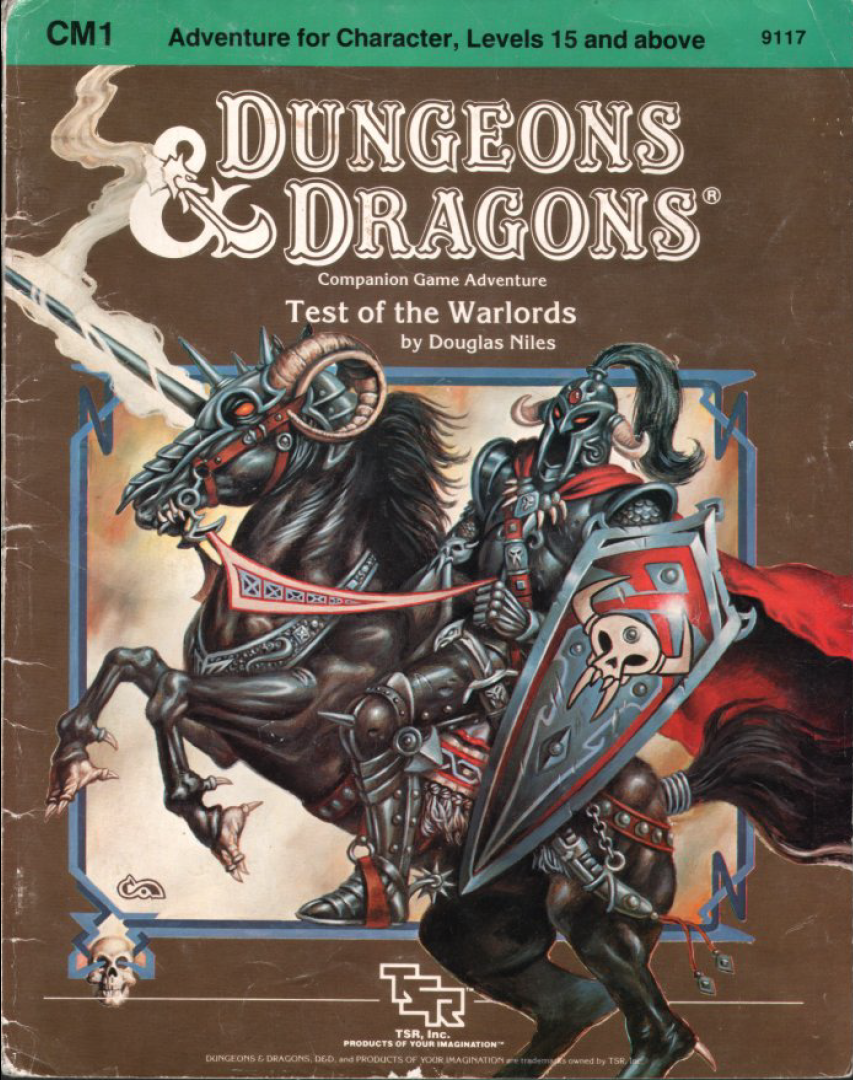 293. Douglas Niles – CM1: Test of the Warlords (1984)