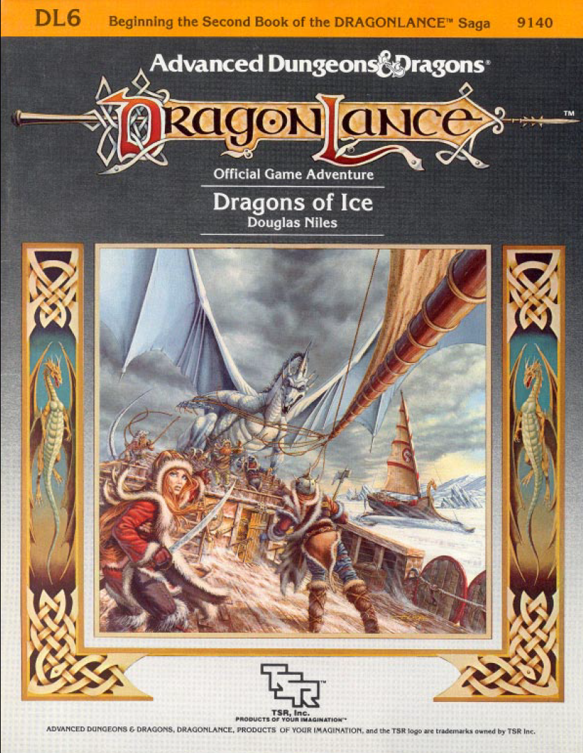 388. Douglas Niles – DL6: Dragons of Ice (1985)