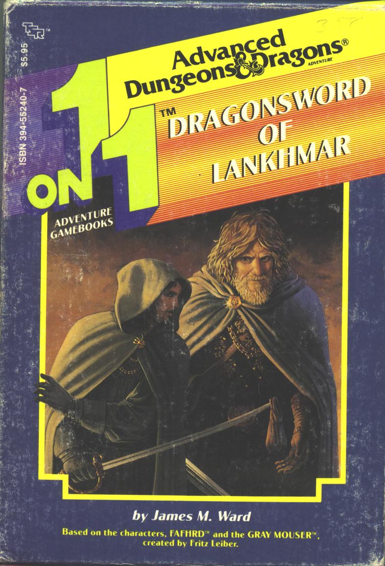 453. James M. Ward – 1 on 1 Adventure Gamebooks #5: Dragonsword of Lankhmar (1986)