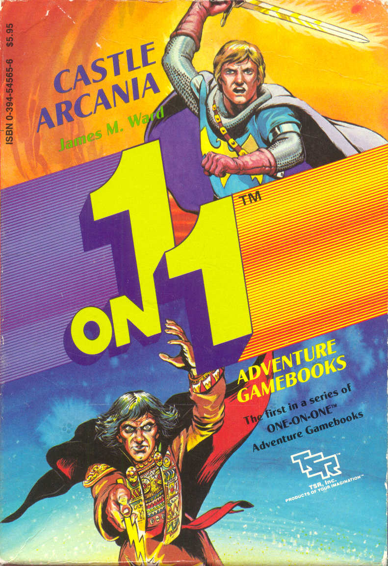 449. James M. Ward – 1 on 1 Adventure Gamebooks #1 – Castle Arcadia (April 1985)