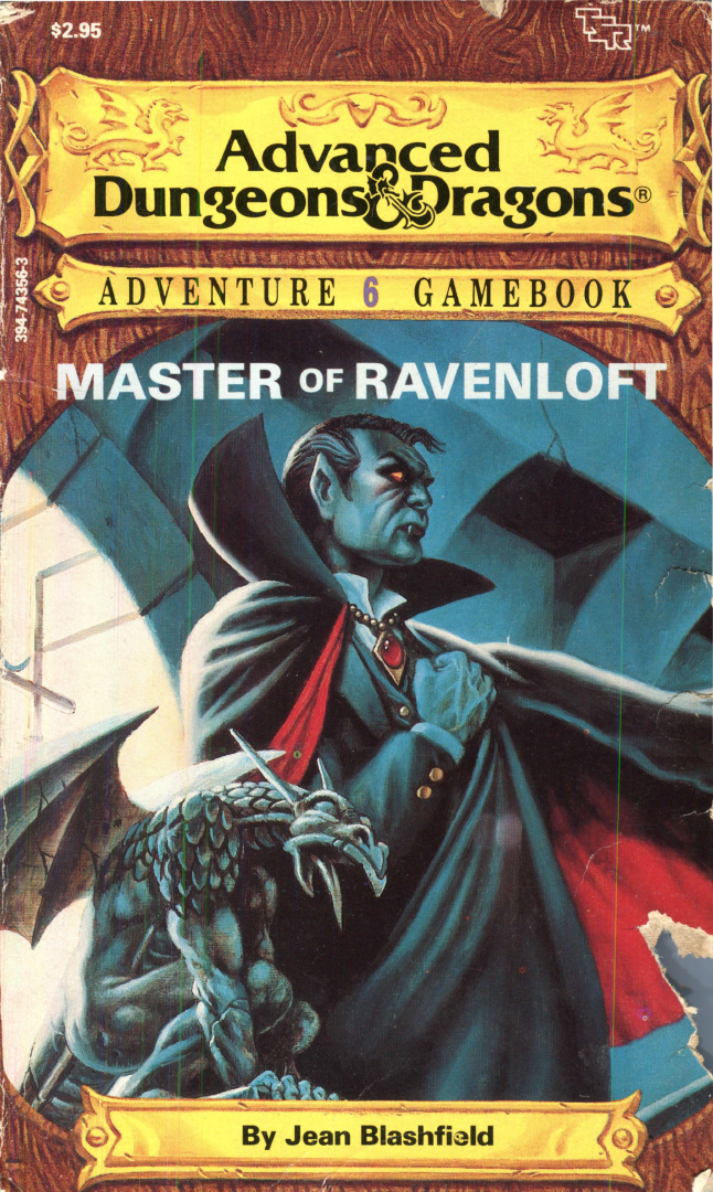 442. Jean Blashfield – Advanced Dungeons & Dragons Adventure Gamebook #6: Master of Ravenloft (1986)