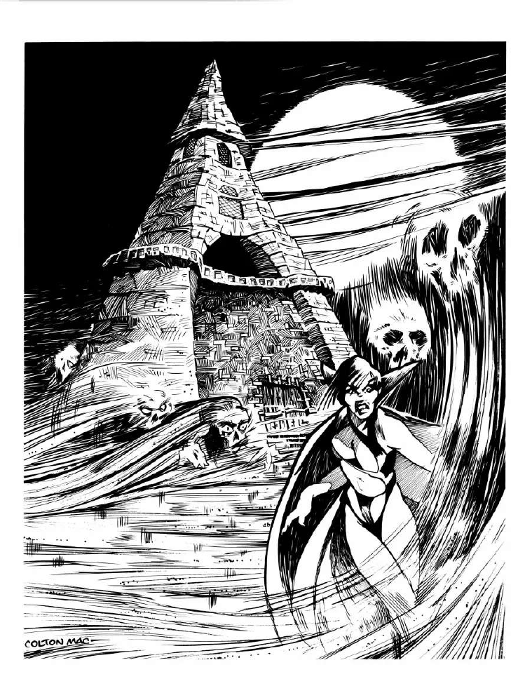 James C. McGonigle and Marcia Honz – Illustrations and Maps for CA2: Swords of Deceit (1986)